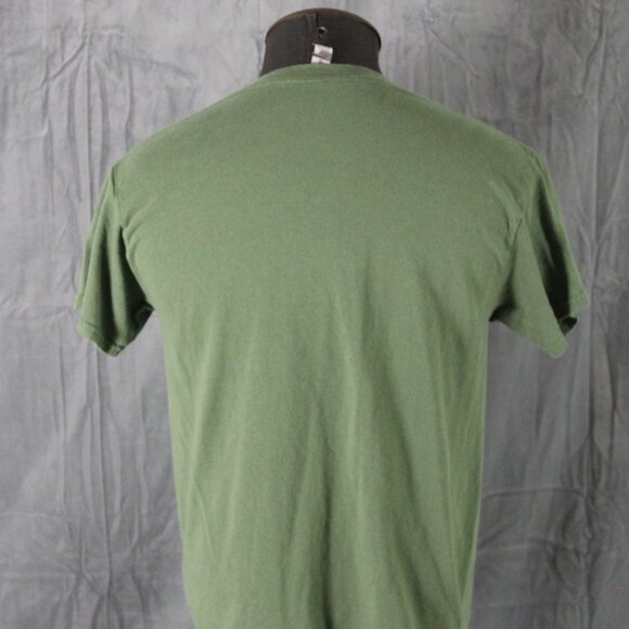 Graphic T-shirt - Ukraine Trident on Military Green - Men's Medium - Picture 5 of 7